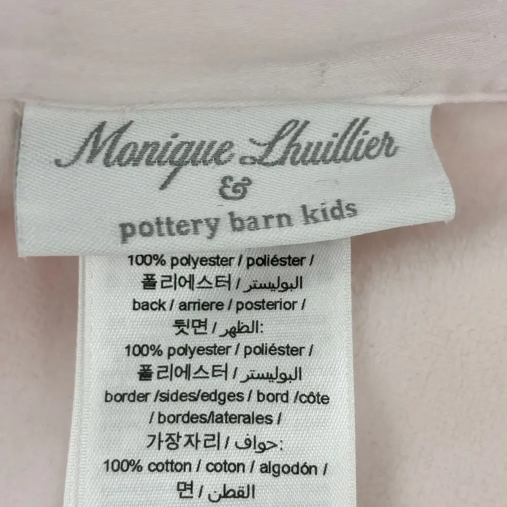 Monique Lhuillier Pottery Barn Kids Channel Faux‎ Fur Baby Blanket Blush Pink